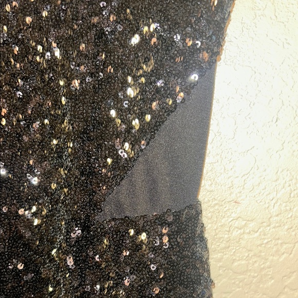 Bebe Black Sequin Mini Dress - Picture 4 of 6